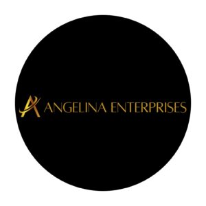 Blue and Black Elegant Home Icon Real Estate Broker Logo